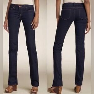 J. Brand #914 Blue Dark Wash Ink Cigarette Slim Straight Denim Jeans Size 28